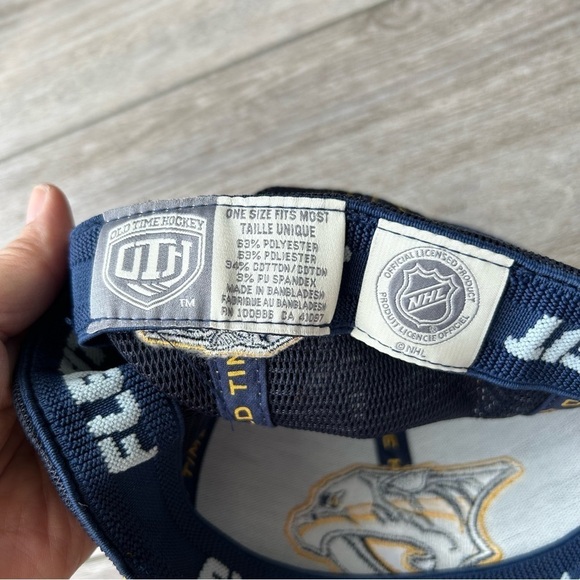 Nashville Predators Fanatics Old Time Hockey Flexfit One Size Cap  Hat - Picture 10 of 13